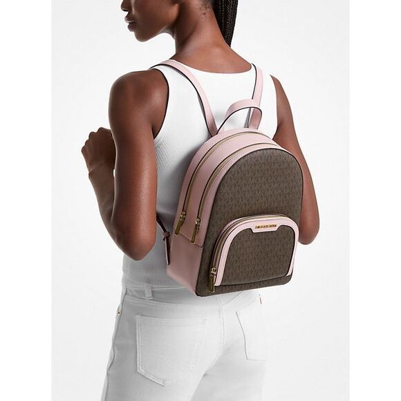 Michael Kors Jaycee Medium Logo Backpack $498 - Picture 1 of 12